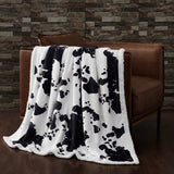 Elsa Cowhide Campfire Sherpa Throw, 6 MOQ
