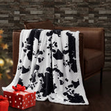 Elsa Cowhide Campfire Sherpa Throw, 6 MOQ