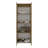 Home 2 Door Closet System, Four Fixed Shelves, Compact Wardrobe for Bedroom Organization, Laundry Room Organization, Utility Room Organization, Freestanding Storage Furniture