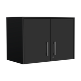 Lima 6 Piece Garage Set, 2 Wall Cabinets + 2 Storage Cabinets + Drawer Base Cabinet + Pantry Cabinet, Black Wengue Finish