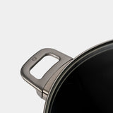 CHD Dual Ceramic Layer, Diamond Reinforced Nonstick Stock Pot with Glass Lid | Made in Switzerland