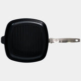 CHD Dual Ceramic Layer, Diamond Reinforced Nonstick 11" x 11" Square Grill Pan | Made in Switzerland
