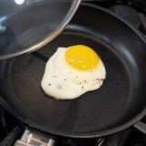 CHD Dual Ceramic Layer, Diamond Reinforced Nonstick 10.25" Nonstick Fry Pan with Glass Lid | Made in Switzerland