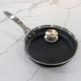 CHD Dual Ceramic Layer, Diamond Reinforced Nonstick Fry Pan with Glass Lid | Made in Switzerland