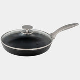 CHD Dual Ceramic Layer, Diamond Reinforced Nonstick Fry Pan with Glass Lid | Made in Switzerland