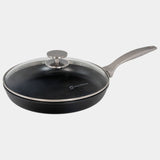CHD Dual Ceramic Layer, Diamond Reinforced Nonstick Fry Pan with Glass Lid | Made in Switzerland