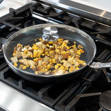 CHD Dual Ceramic Layer, Diamond Reinforced Nonstick Fry Pan with Glass Lid | Made in Switzerland