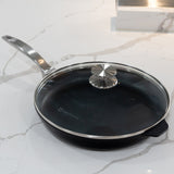 CHD Dual Ceramic Layer, Diamond Reinforced Nonstick Fry Pan with Glass Lid | Made in Switzerland