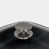 CHD Dual Ceramic Layer, Diamond Reinforced Nonstick 11" x 11" Square Saute Pan with Glass Lid | Made in Switzerland