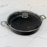 CHD Dual Ceramic Layer, Diamond Reinforced Nonstick Sauteuse with Glass Lid | Made in Switzerland