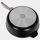CHD Dual Ceramic Layer, Diamond Reinforced Nonstick Saute Pan with Glass Lid | Made in Switzerland