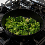 CHD Dual Ceramic Layer, Diamond Reinforced Nonstick Saute Pan with Glass Lid | Made in Switzerland