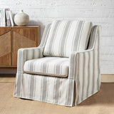 Stanley Glider Slipcovered Swivel Chair with Slope Arm(Optional Types)