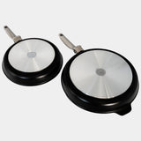 CHD Dual Ceramic Layer, Diamond Reinforced Nonstick 9.5" & 11" 2-Piece Set - Fry Pan Duo | Made in Switzerland