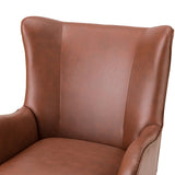 Shepherd Wingback Vegan Leather Armchair(Optional Types)