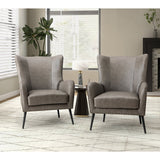 Shepherd Wingback Vegan Leather Armchair(Optional Types)