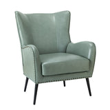 Shepherd Wingback Vegan Leather Armchair(Optional Types)