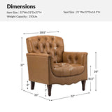 Enrique Genuine Leather Armchair