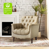 Enrique Genuine Leather Armchair