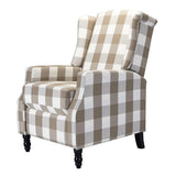 Lilith Upholstered Recliner Chair with Adjustable Backrest & Footrest