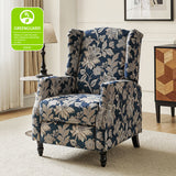 Lilith Upholstered Recliner Chair with Adjustable Backrest & Footrest