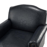 Gianfranco Vegan Leather Armchair with Sturdy Wooden Legs