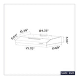 CIARRA 30 Inch Under Cabinet Range Hood CAB75918B-OW