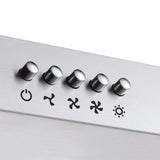 CIARRA 30 Inch Convertible Low Profile Under Cabinet Range Hood CAS75918A-OW