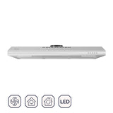 CIARRA 30 Inch Low Profile Vent Hood Under Cabinet Range Hood Ventless CAS75918B-OW
