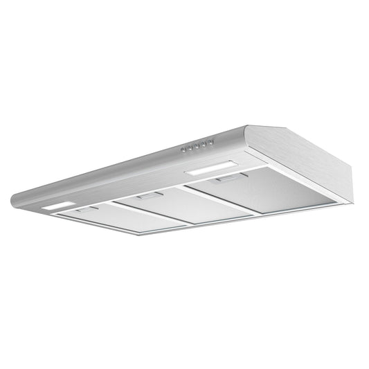 CIARRA 30 Inch Low Profile Vent Hood Under Cabinet Range Hood Ventless CAS75918B-OW