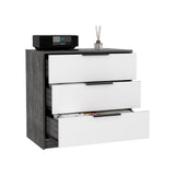 Tuhome Kaia 3 Drawers Dresser with Spacious Storage, Modern Superior Top for Décor, Functional Bedroom Organizer for Clothing and Essentials, Contemporary Space-Saving Furniture with Smooth Metal Hardware