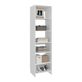Eco Closet Storage Shelves Unit, Open Organizer with 5 Spacious Adjustable Shelves, Space-Saving Vertical Wardrobe Insert for Clothes, Shoes, Boxes & Accessories, Free-Standing Durable Closet System
