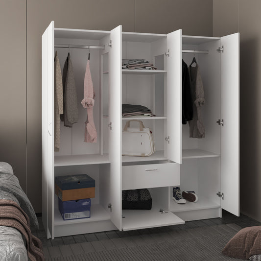 Mitu six Doors Armoire, Wardrove With Three Double Door