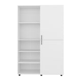 Eco Tall and Efficient Two-Door Freestanding Armoire Storage Solution Slim Vertical Design Perfect for Organizing Clothes Linens or Accessories in Tight Compact Bedroom Spaces