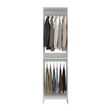 Freestanding Closet with 6 Shelves, Storage Organizer, Modern Storage For Bedroom and Bookcase, Engineered Wood, 84" Tall, Home Bedroom Open Shelving Cabinet
