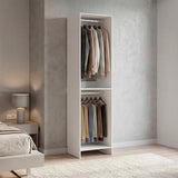 Freestanding Closet with 6 Shelves, Storage Organizer, Modern Storage For Bedroom and Bookcase, Engineered Wood, 84" Tall, Home Bedroom Open Shelving Cabinet