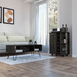 TUHOME Vassel 2-Piece Living Room Set with Storage Cabinet and Open Shelf Organizer, Modern Small-Space Furniture for Living Room, Entryway or Office, 32.32"H x 23.62"W x 14.76"D, Espresso