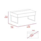 Tracy 2 Piece Living Room Set, Corner Bar Cabinet + Coffee Table, Dark Walnut Finish