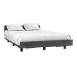 Tuhome Kaia Twin Bed Base with Integrated Headboard, Modern Supportive Platform Design, Elegant Minimalist Structure for Comfortable Rest and Stylish Bedroom Upgrades, Durable Freestanding Frame for Daily Use