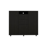 Letna Double Door Cabinet Dresser, Two Drawers, Single Cabinet, Rod