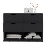 Basilea 4 Drawers Dresser, 2 Cabinets