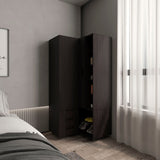 Toulouse Corner Armoire Wardrobe Console Smart Space-Saving Design Featuring Double Access Doors and Multiple Interior Shelves Perfect for Maximizing Storage and Organization in Any Room Corner