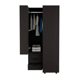 Toulouse Corner Armoire Wardrobe Console Smart Space-Saving Design Featuring Double Access Doors and Multiple Interior Shelves Perfect for Maximizing Storage and Organization in Any Room Corner