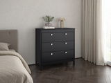 Newcastle Dresser for Bedroom and Home Storage, Modern Storage Cabinet with Clean Design for Clothing and Everyday Items, Space-Efficient Furniture for Organized Living
