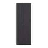 Home 2 Door Closet System, Four Fixed Shelves, Compact Wardrobe for Bedroom Organization, Laundry Room Organization, Utility Room Organization, Freestanding Storage Furniture