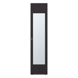 Home Linen Freestanding Tall Cabinet with Single Door with One Mirror and 4 Horizontal Storage Shelves, Cabinet for Bathroom, Bedroom or Laundry Room