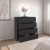 Zoe Freestanding Compact Dresser with Four Storage Drawers and Superior Top, Bedroom Storage Option