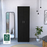 Aurora Armoire with two superior Shelves, Wardrobe for Bedroom