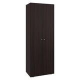 Home 2-Door Closet System Armoire with Hanging Rod and Storage Shelf, Modern Bedroom Organization Storage, Space-Saving Wardrobe for Jackets, Dresses, and Folded Garments in Contemporary Bedrooms
