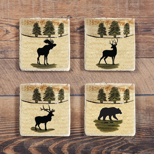 Multi-Animal Coaster, Set of 4, 4 MOQ